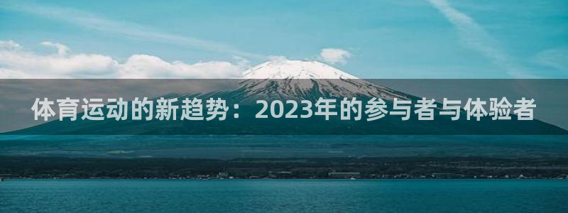 必一运动bsport体育：体育运动的新趋势：2023年的参与者与体验者