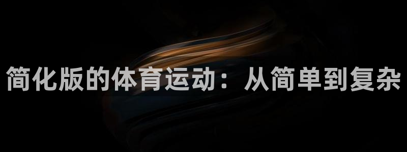bsports必一运动：简化版的体育运动：从简单到复杂